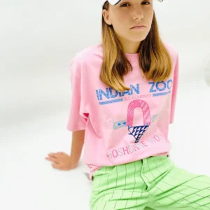 camiseta rosa mujer indian zoo