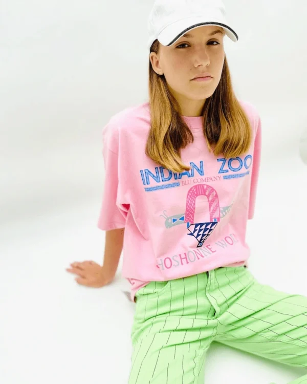 camiseta rosa mujer indian zoo